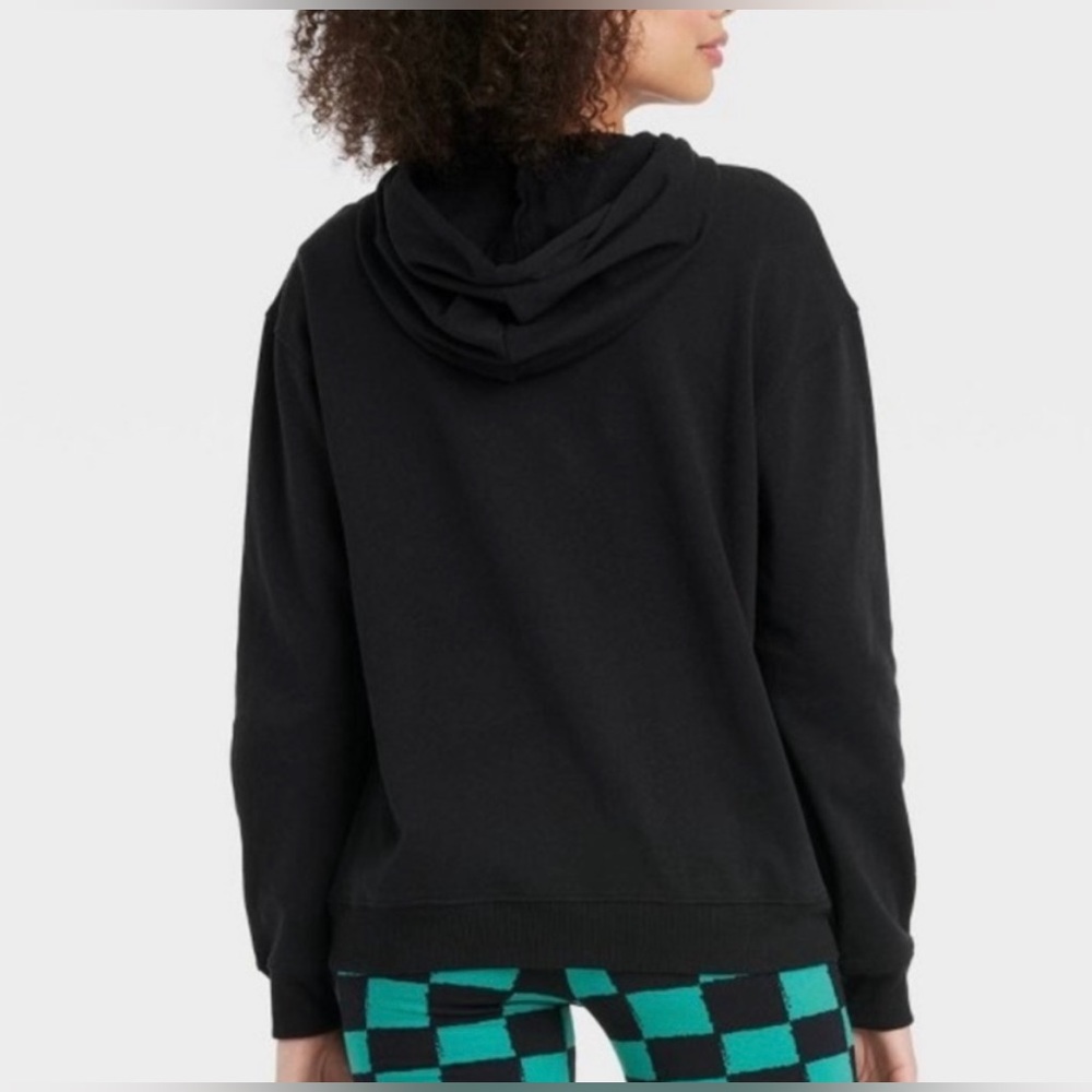 NEW Women’s Pink Floyd Graphic Oversized Hoodie - Black Size Small - Picture 2 of 4